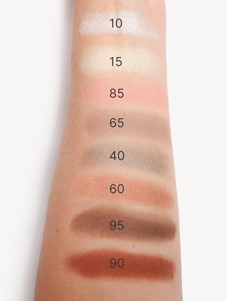 Eyeshadow Refills swatches