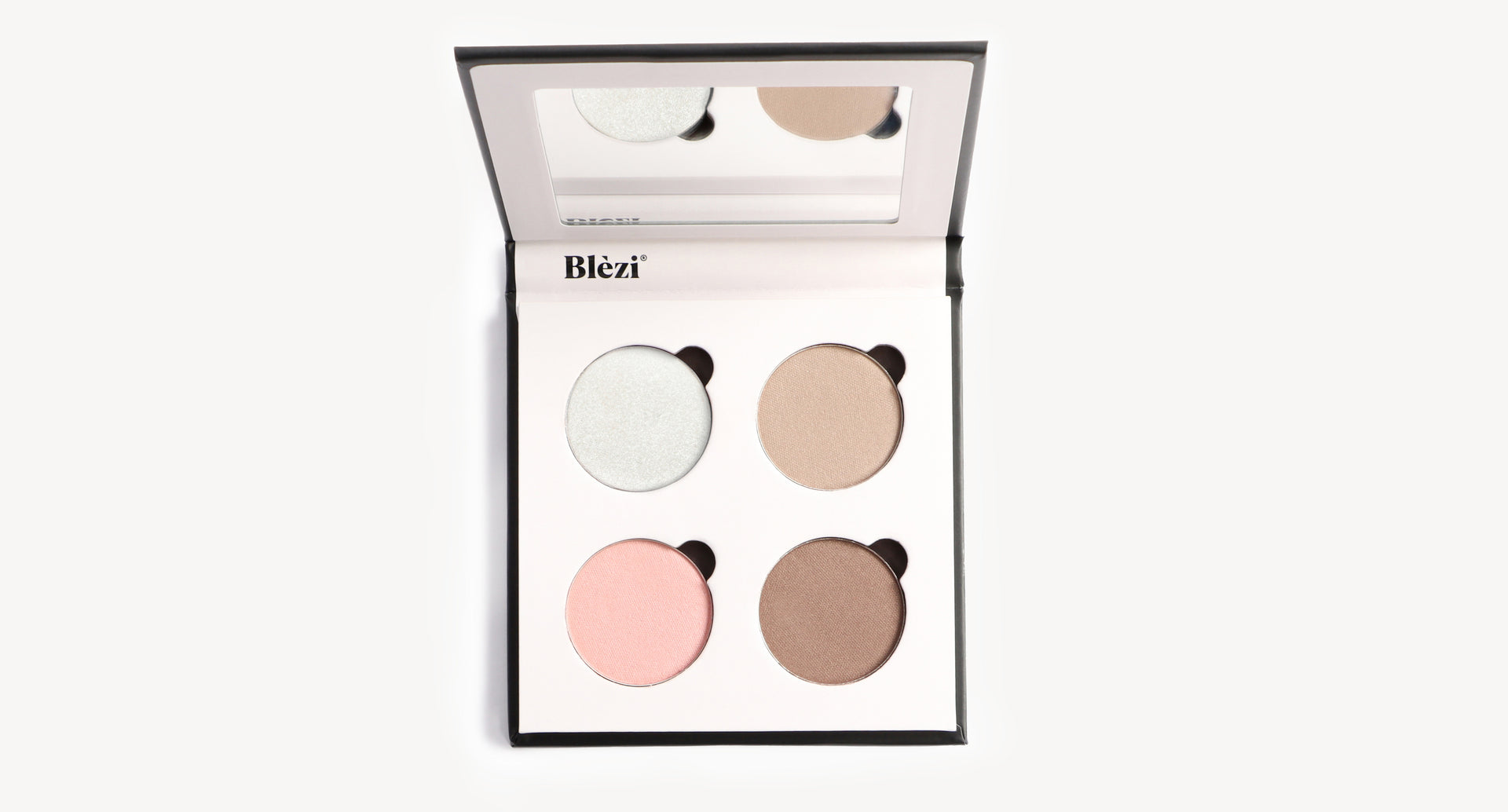 Oogschaduwpalette van Blèzi met flatterende kleuren.