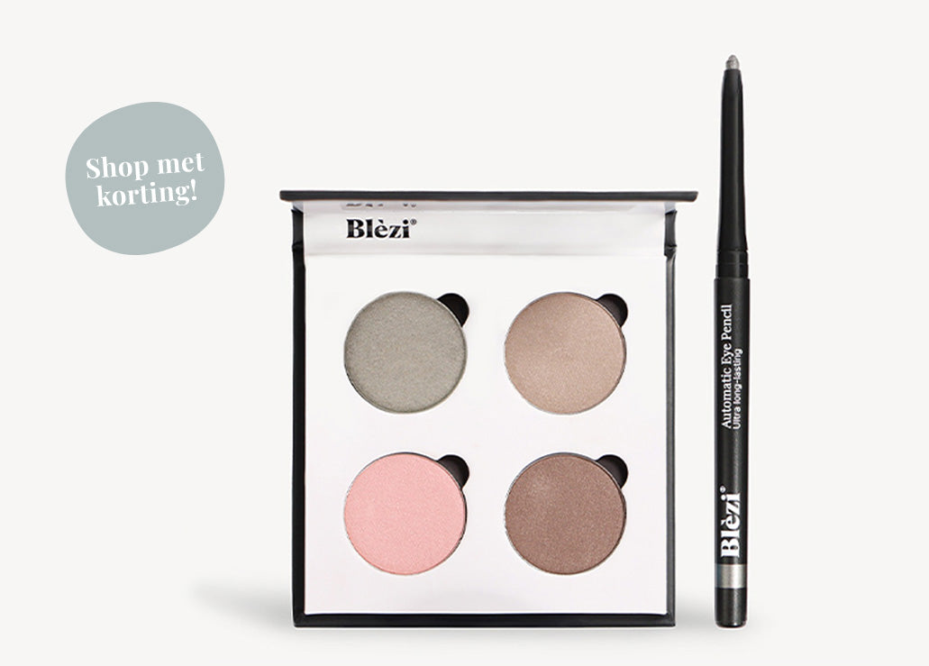 Oogmake-upsets van Blèzi afgestemd op verschillende oogkleuren.